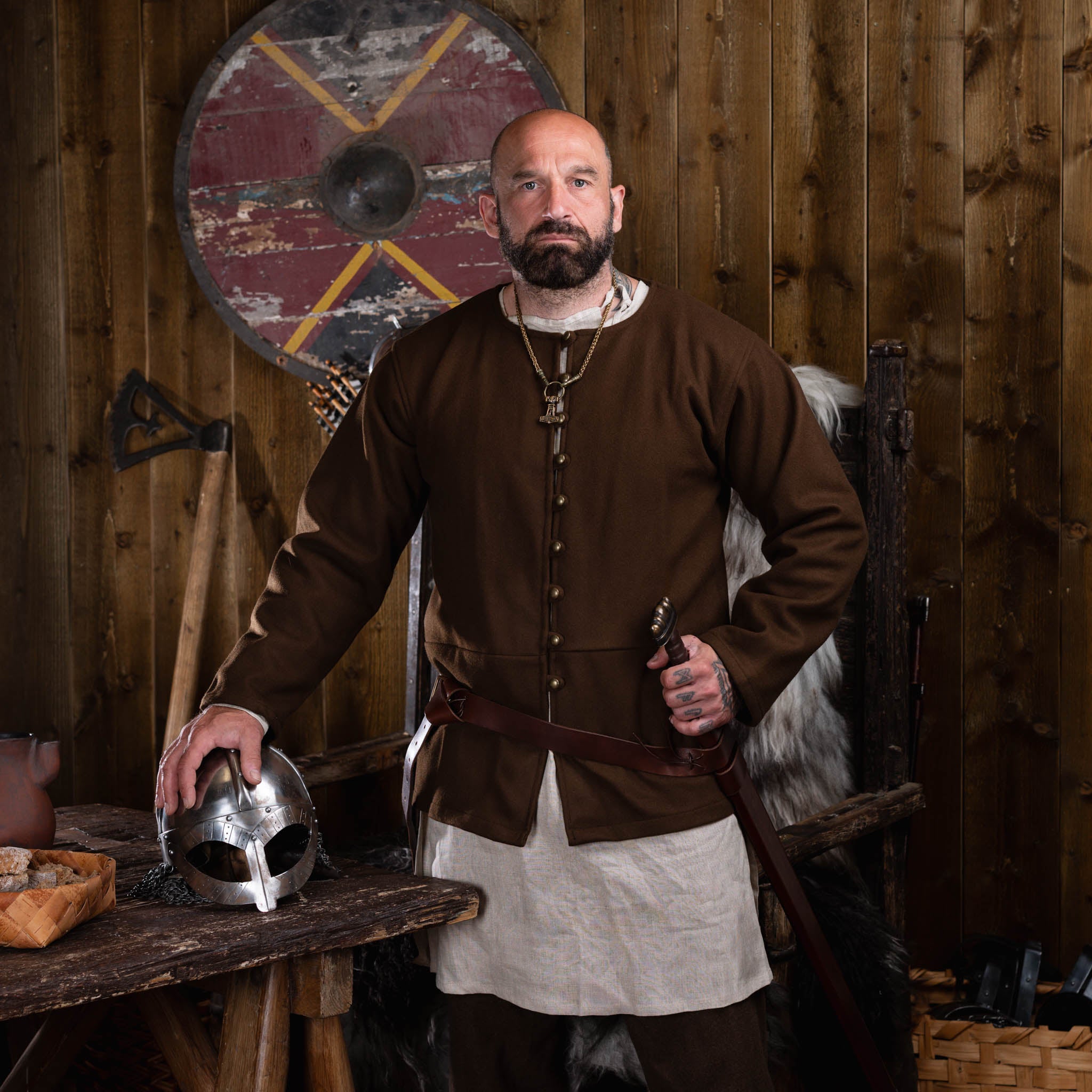 Viking Loden Jacket, Brown – Grimfrost