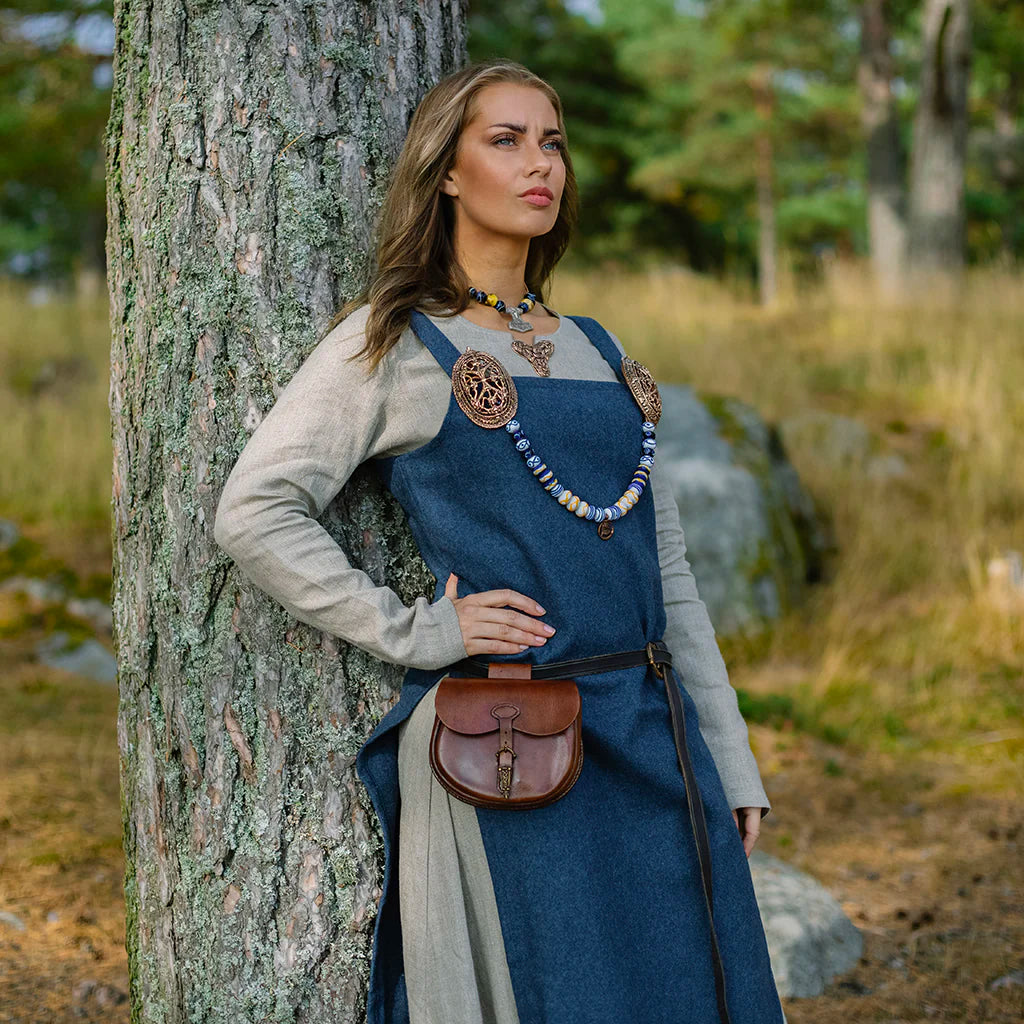 Viking Apron Dress, Blue – Grimfrost