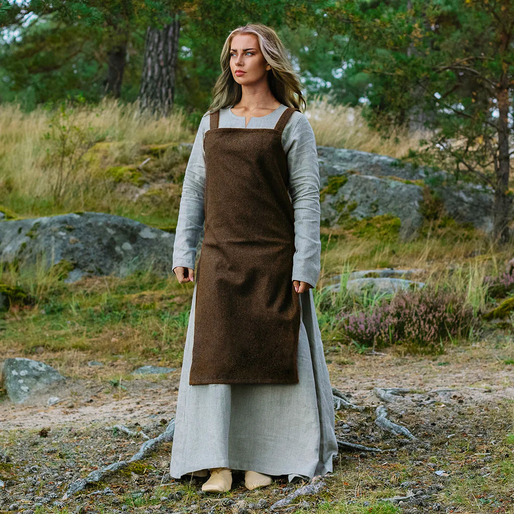 Viking Apron Dress, Brown XXL - Grimfrost Viking Apron Dress, Brown XXL - Grimfrost