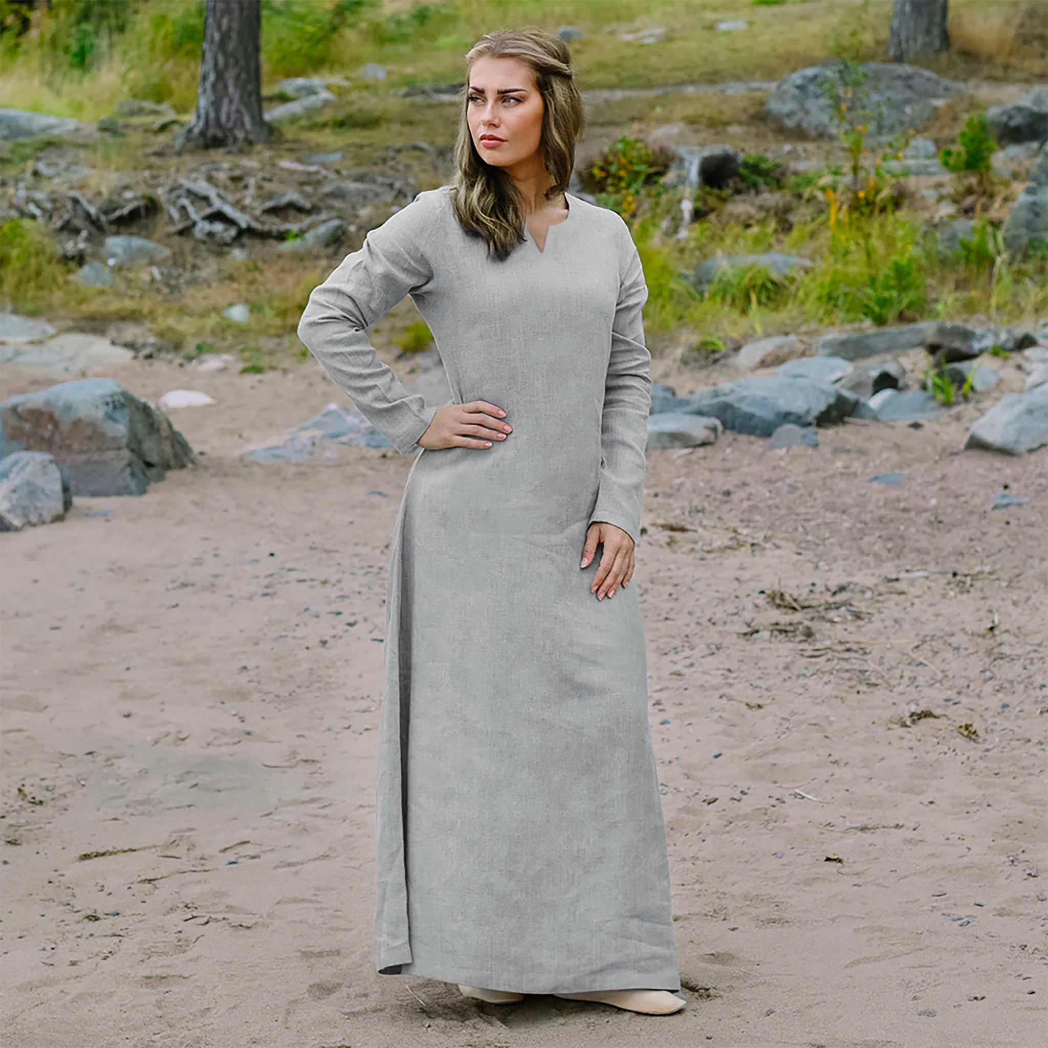 Viking Dress, Linen 3XL - Grimfrost Viking Dress, Linen 3XL - Grimfrost