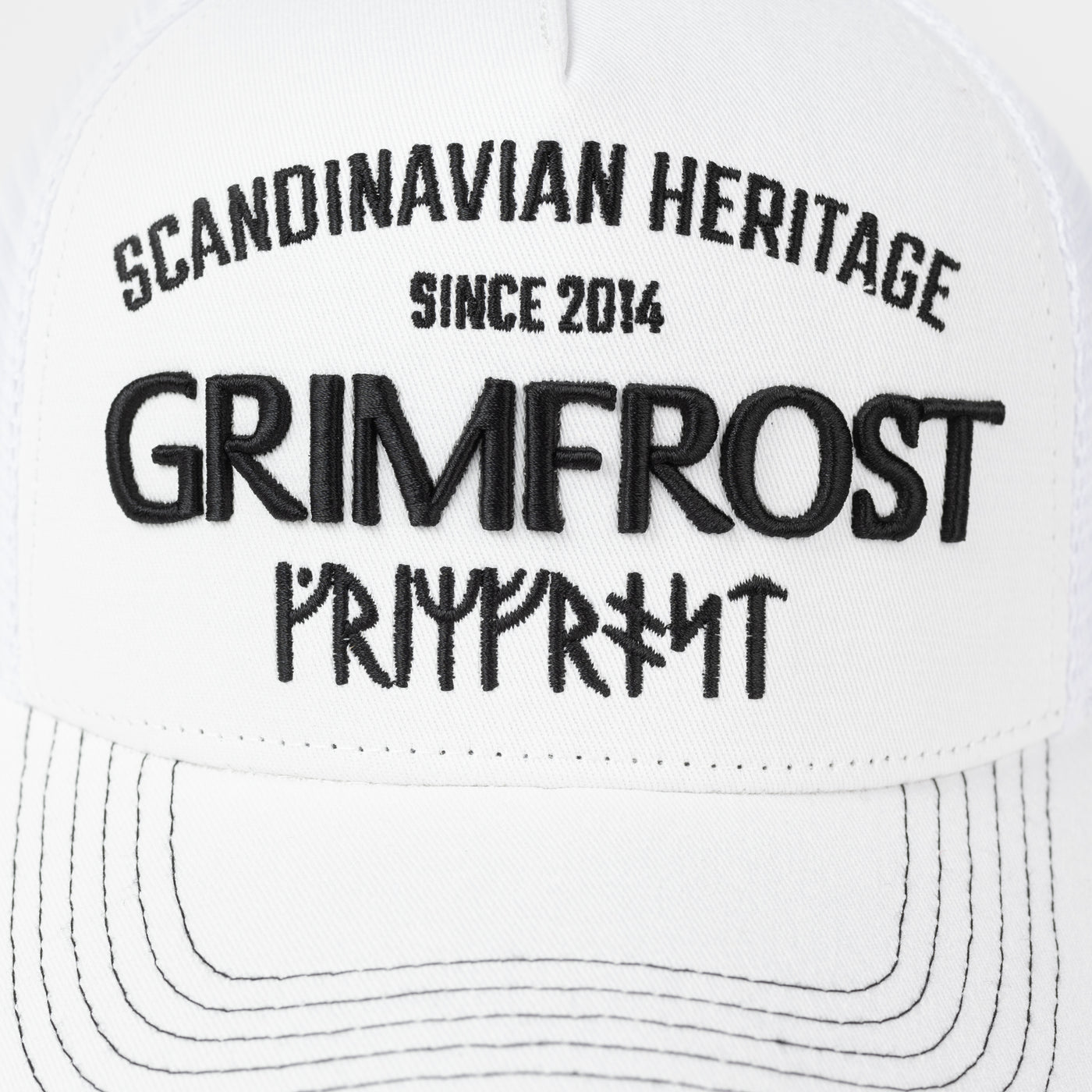 Trucker Cap, Scandinavian Heritage, White