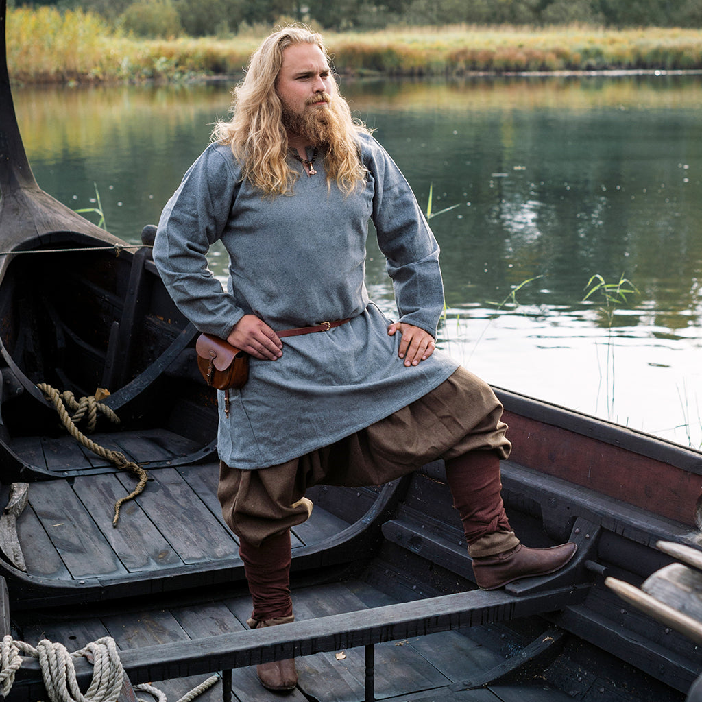 Viking Wool Tunic, Grey – Grimfrost