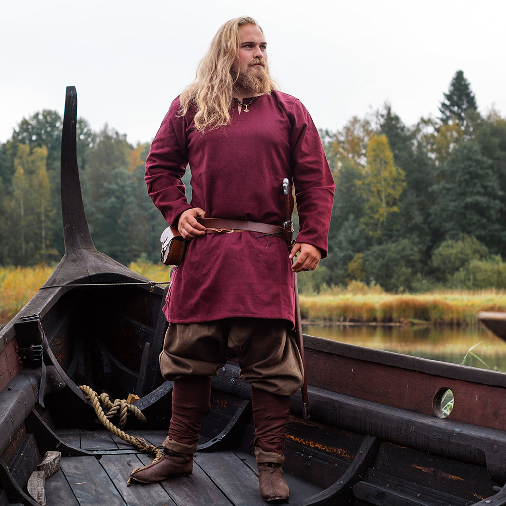 Viking Wool Tunic, Red – Grimfrost