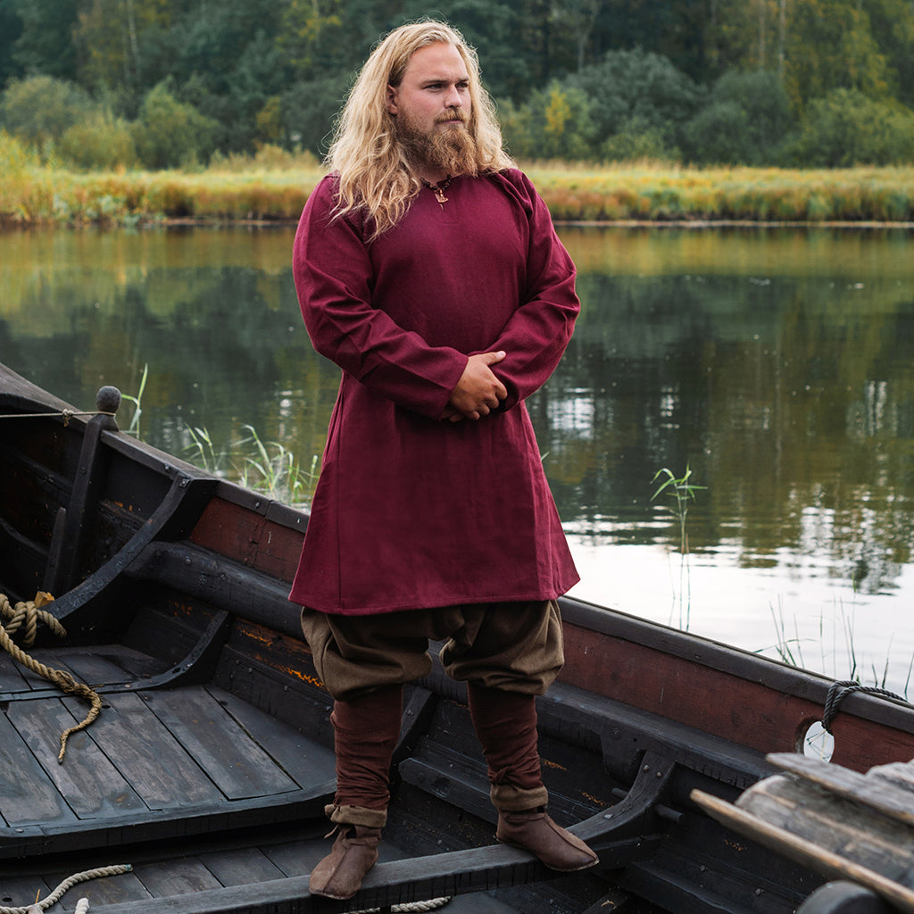 Viking Wool Tunic, Red