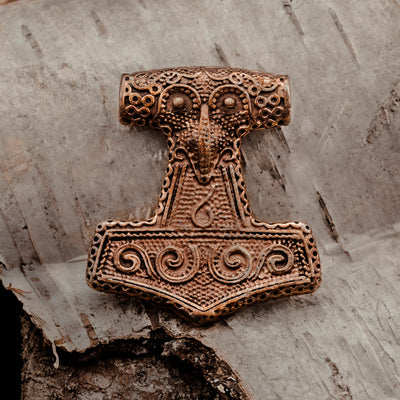 Thor's Hammers - Skane Thor's Hammer, Large, Bronze - Grimfrost.com