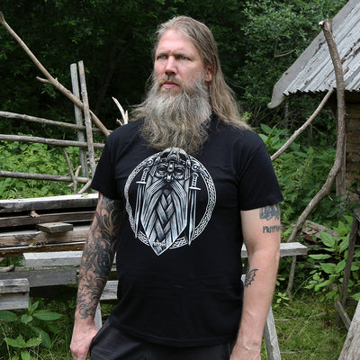 T-shirts - T-shirt, Odin, Black - Grimfrost.com