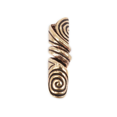 Beard Rings - Sun Spiral Beard Ring, Bronze - Grimfrost.com