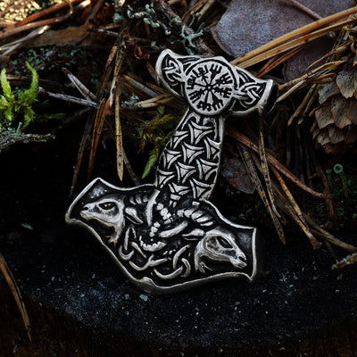Thor's Hammers - Goats Thor's Hammer, Silver - Grimfrost.com