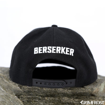 Caps - Berserker Snapback Cap, Black - Grimfrost.com