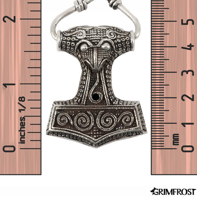 Thor's Hammers - Skane Thor's Hammer, XL, Silver - Grimfrost.com