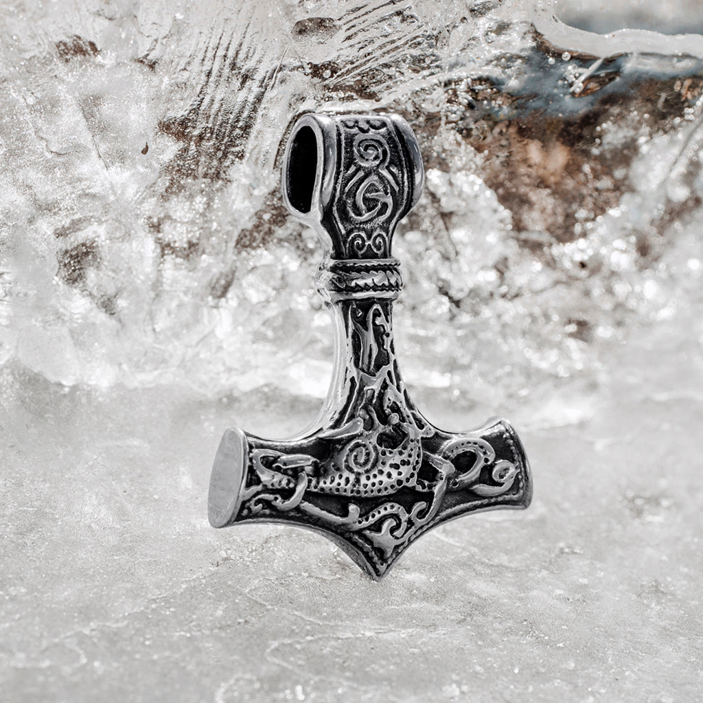 spontan Overflod fordom Ornament Thor's Hammer, Stainless Steel – Grimfrost