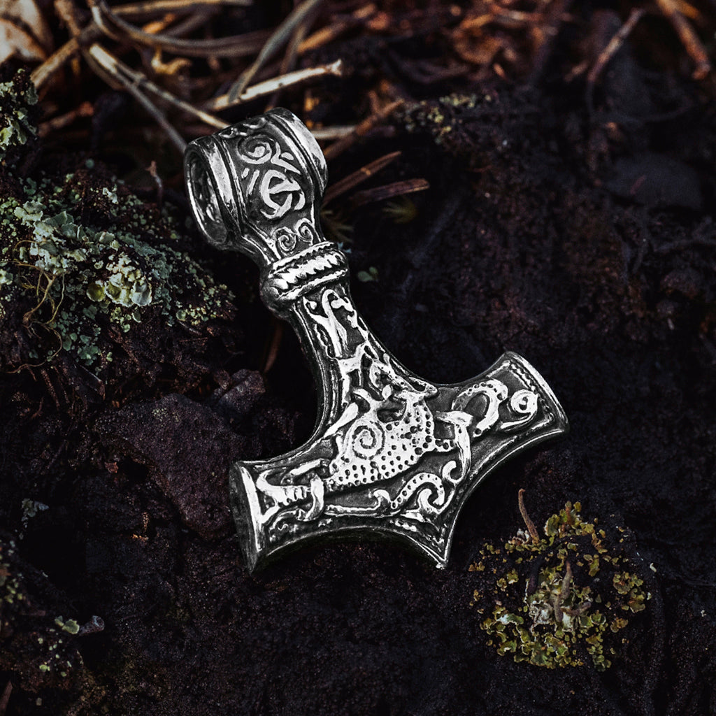 Ornament Thor's Hammer, Silver – Grimfrost
