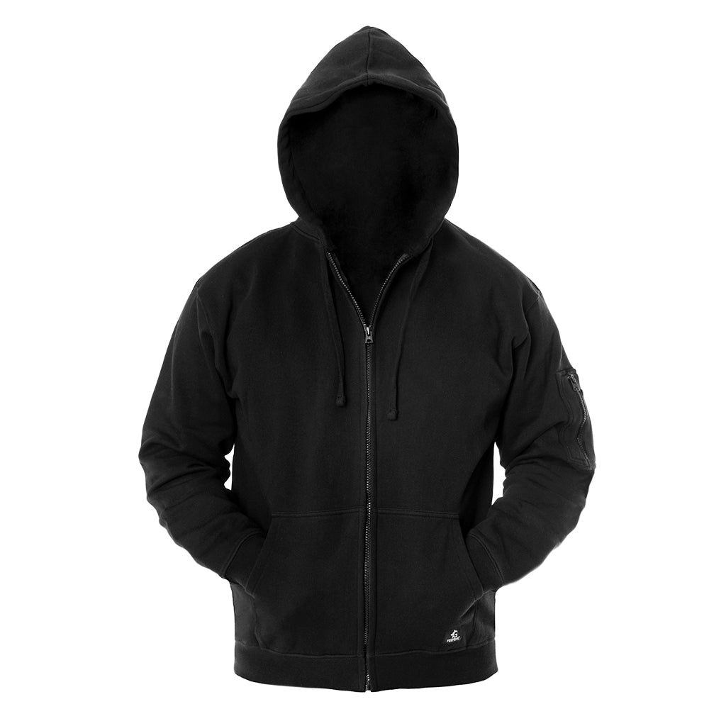 Premium Zip Hoodie, Grimfrost, Black