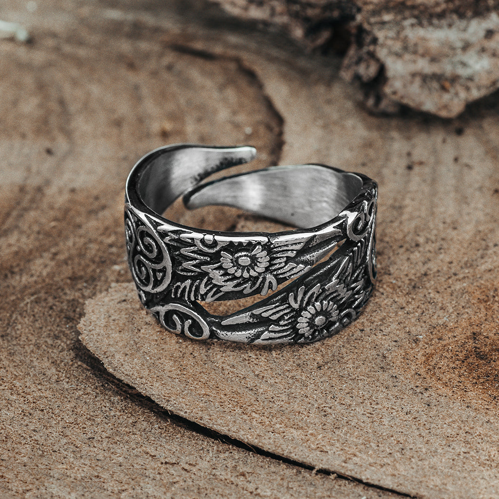 Hugin Munin Ring, Stainless Steel – Grimfrost