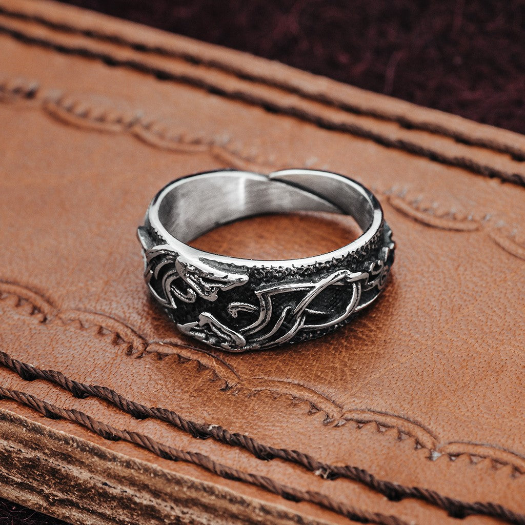 Dragons Ring, Stainless Steel – Grimfrost