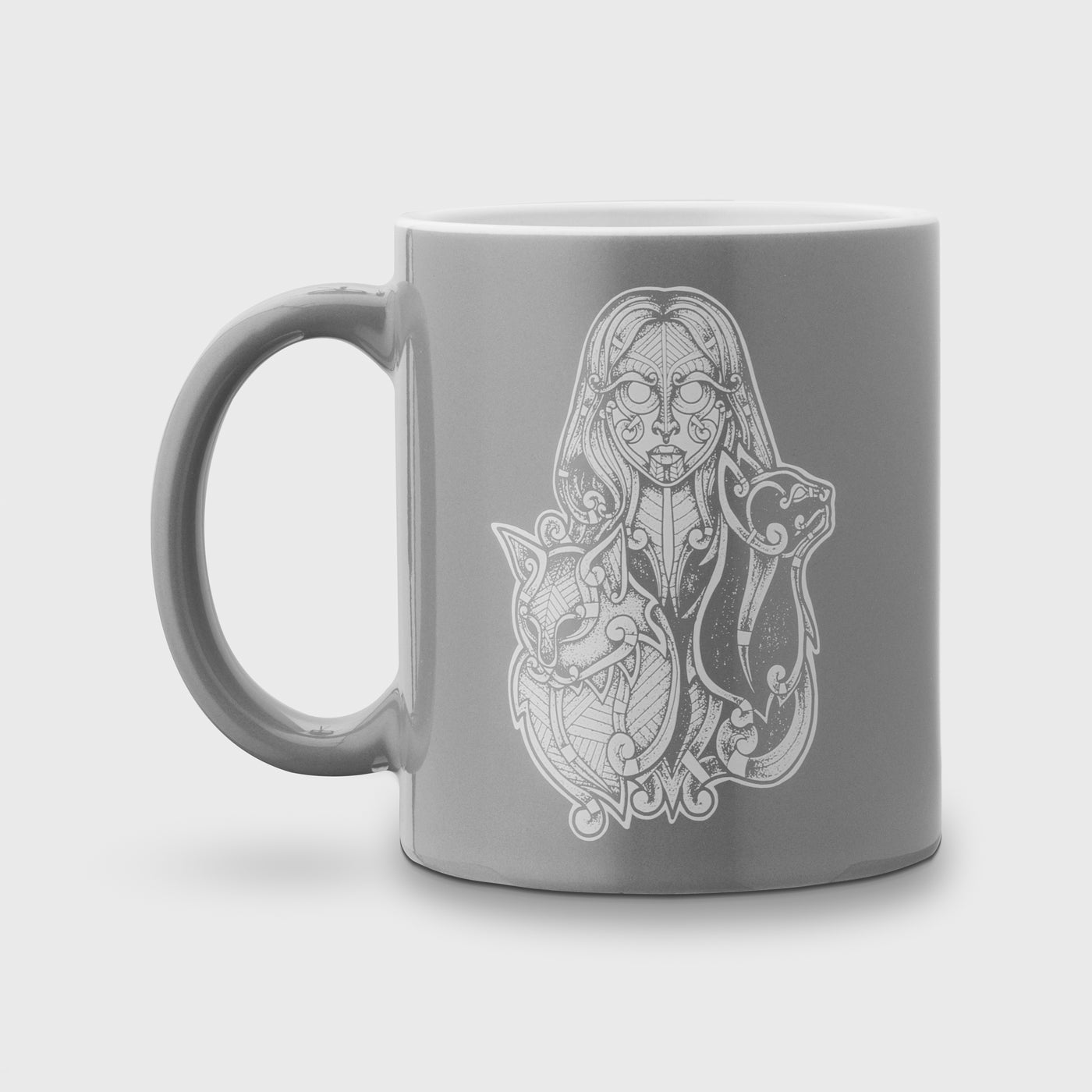 Coffee Mug, Freyja, Grey