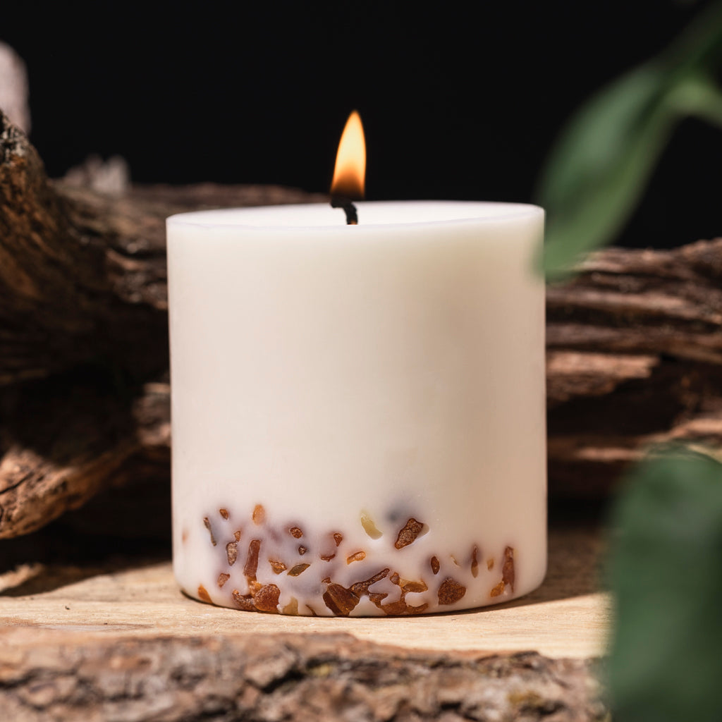 Soy Wax Candle, Amber Pine, Large – Grimfrost