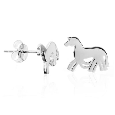 - Sleipnir Earrings, Silver - Grimfrost.com