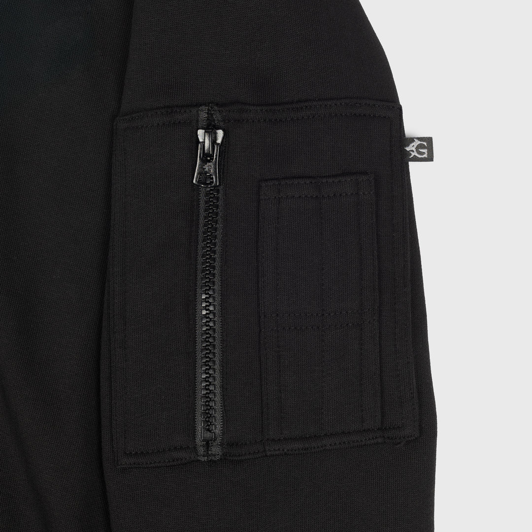 Premium Zip Hoodie, Grimfrost, Black