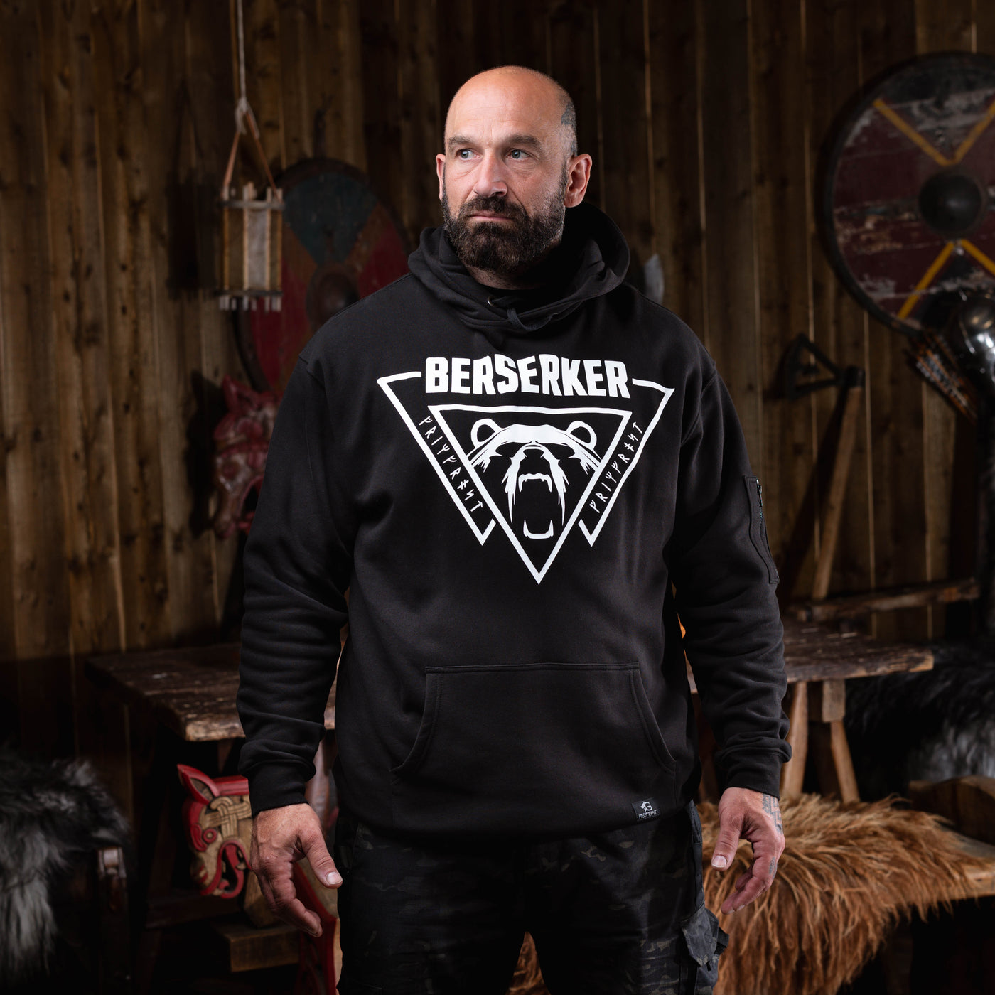 Premium Hoodie, Berserker, Black