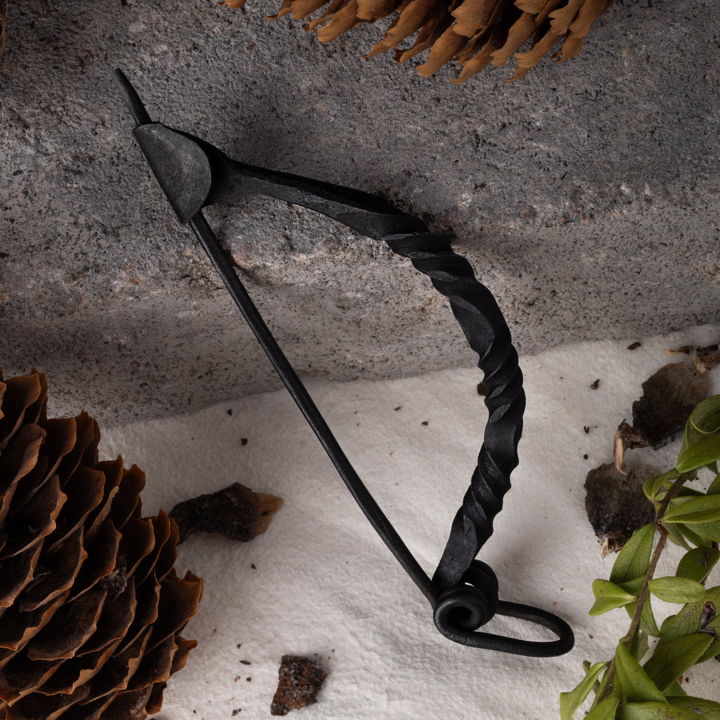 Iron Brooch, Hand-forged