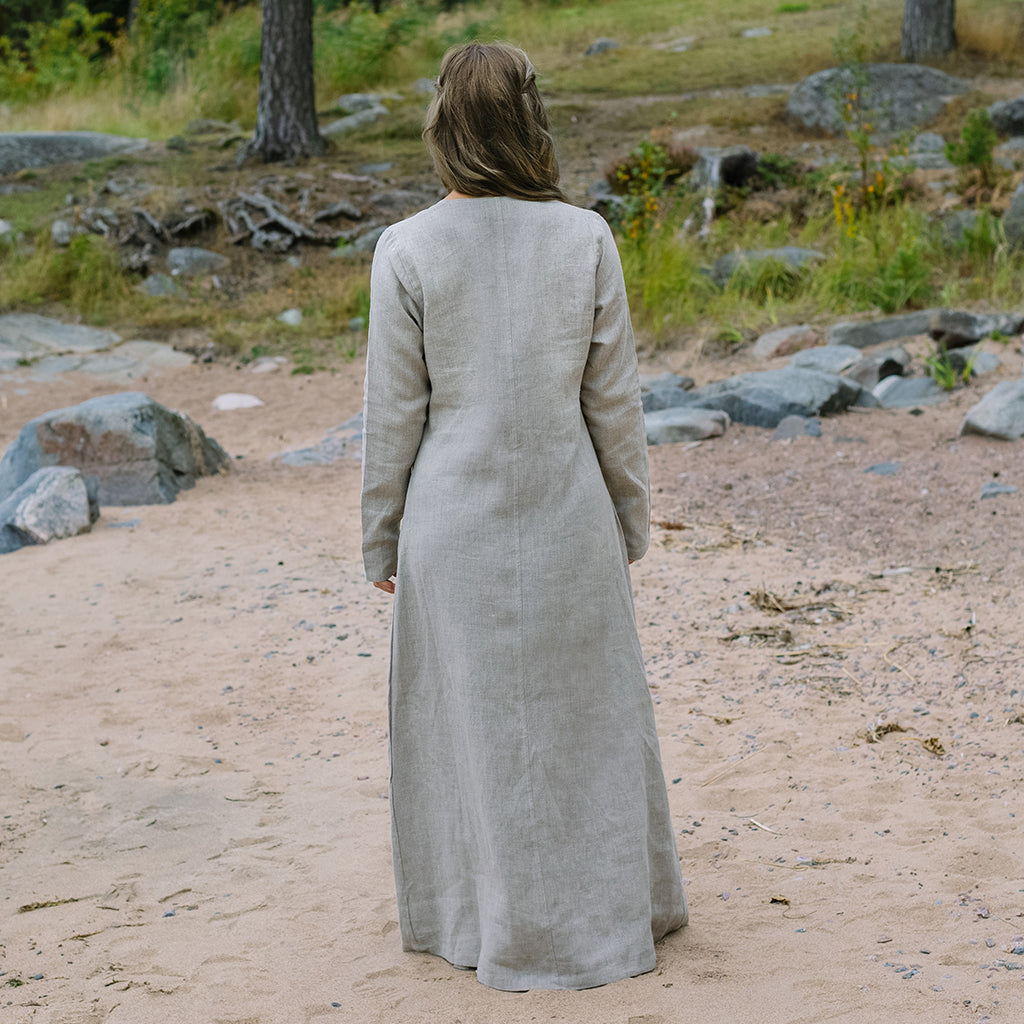 Viking Apron Dress, Grey