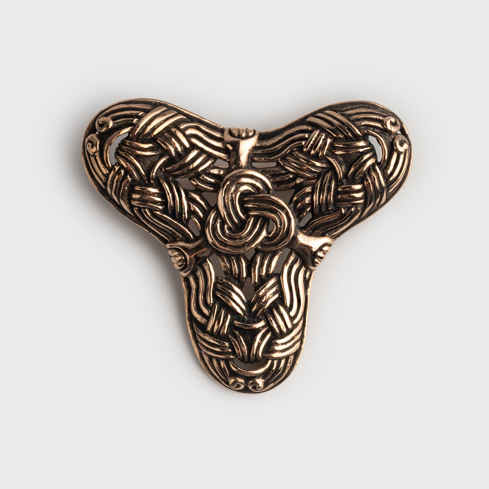 Birka Threefoil Brooch, Bronze – Grimfrost - Main Image