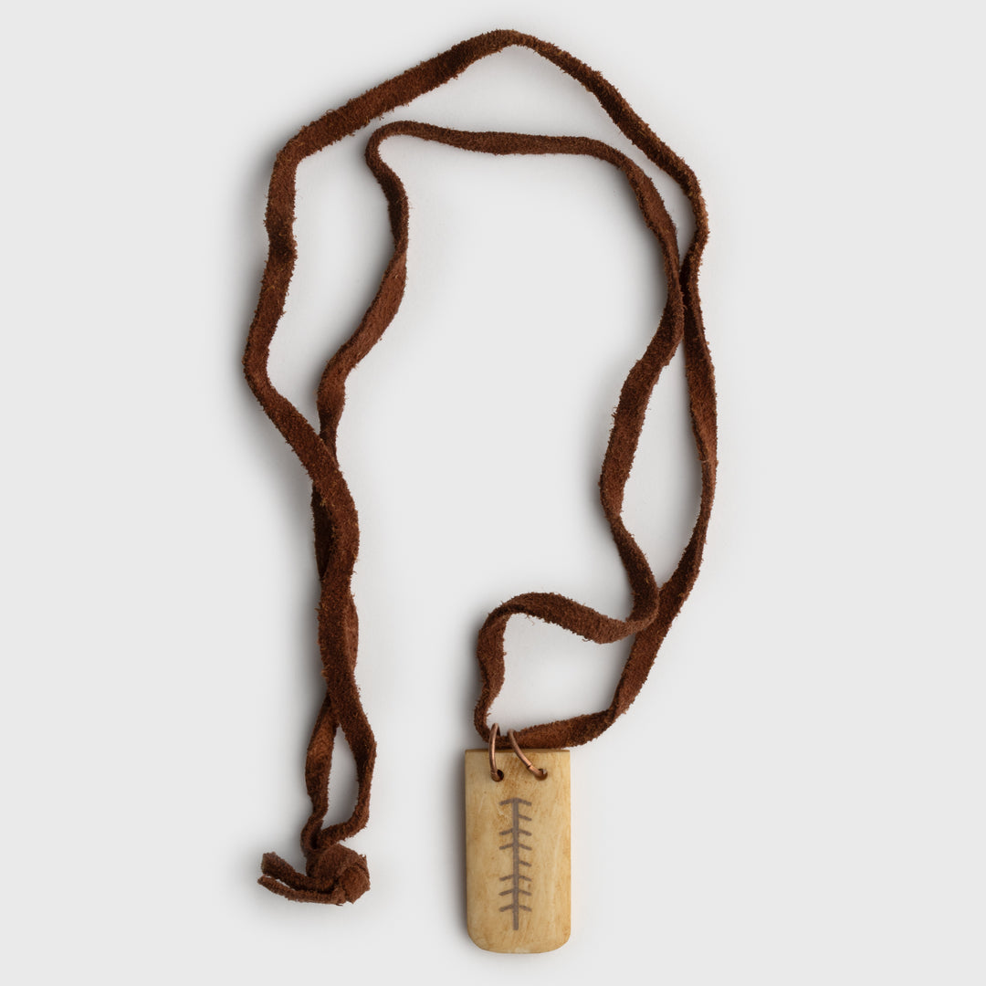 Stacked Tiwaz Amulet, Bone – Grimfrost