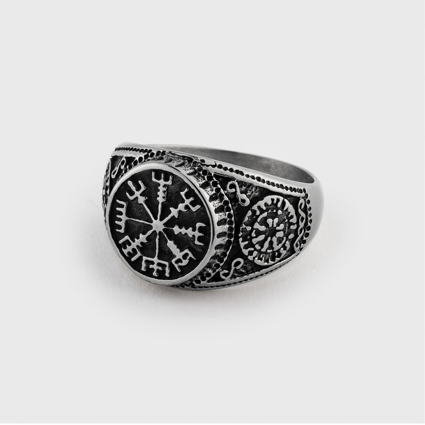 Vegvisir Ring, Stainless Steel
