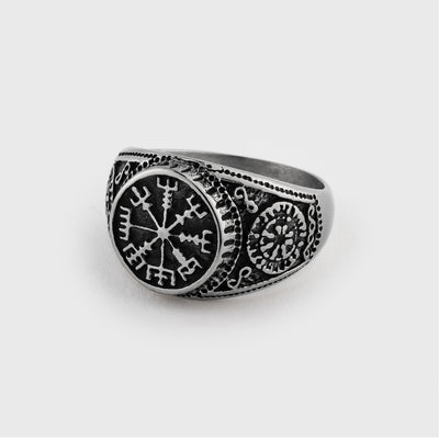 Vegvisir Ring, Stainless Steel