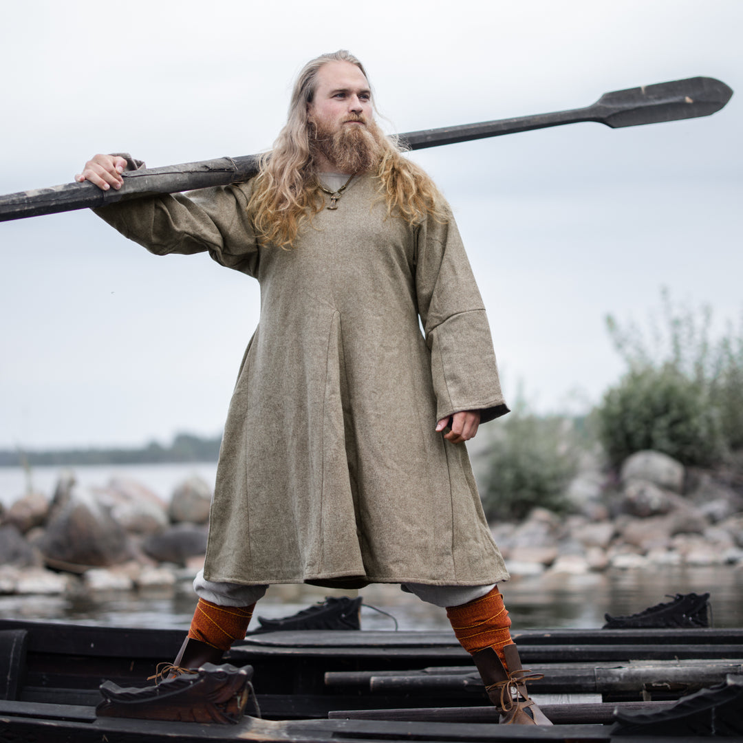 Viking Wool Tunic, Kragelund, Brown – Grimfrost