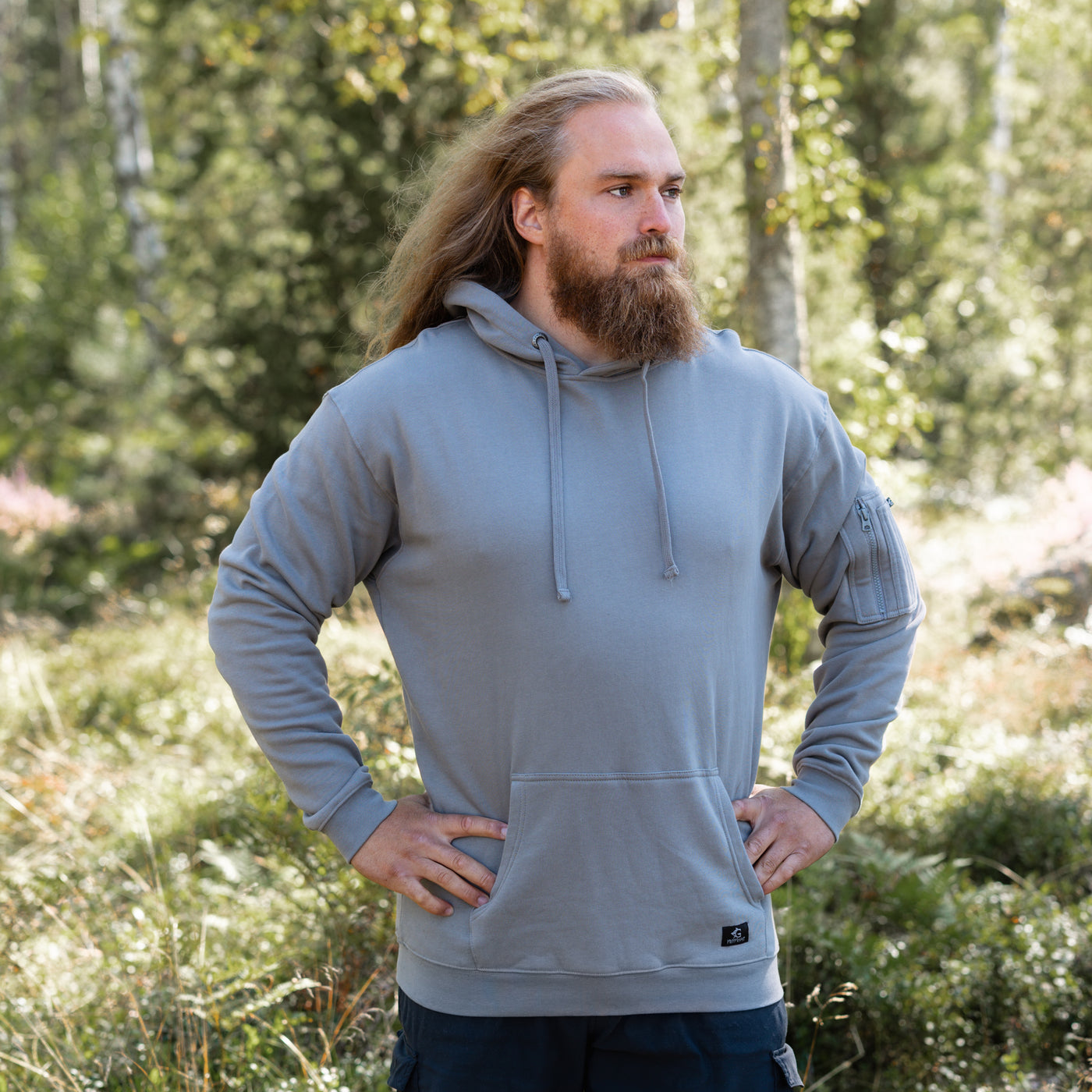 Premium Hoodie, Grimfrost, Grey