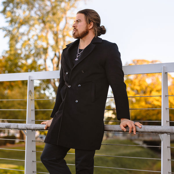 ジャケット・アウター Cornier WOOL DOUBLE BREASTED LONG COAT 2L1A7406-Edit_da850a31-3346-
