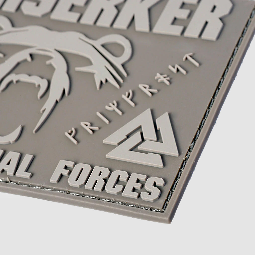 Berserker Morale Patch, PVC Velcro, Army Tan
