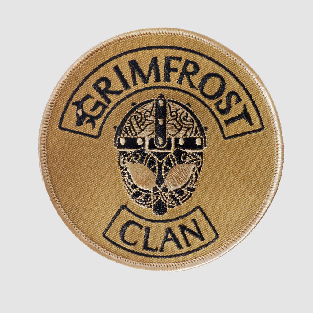 Grimfrost Clan Patch, Embroidered, Desert
