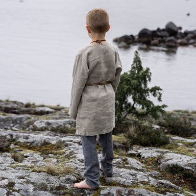 Kids Linen Tunic, Natural
