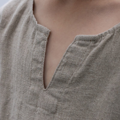 Kids Linen Tunic, Natural