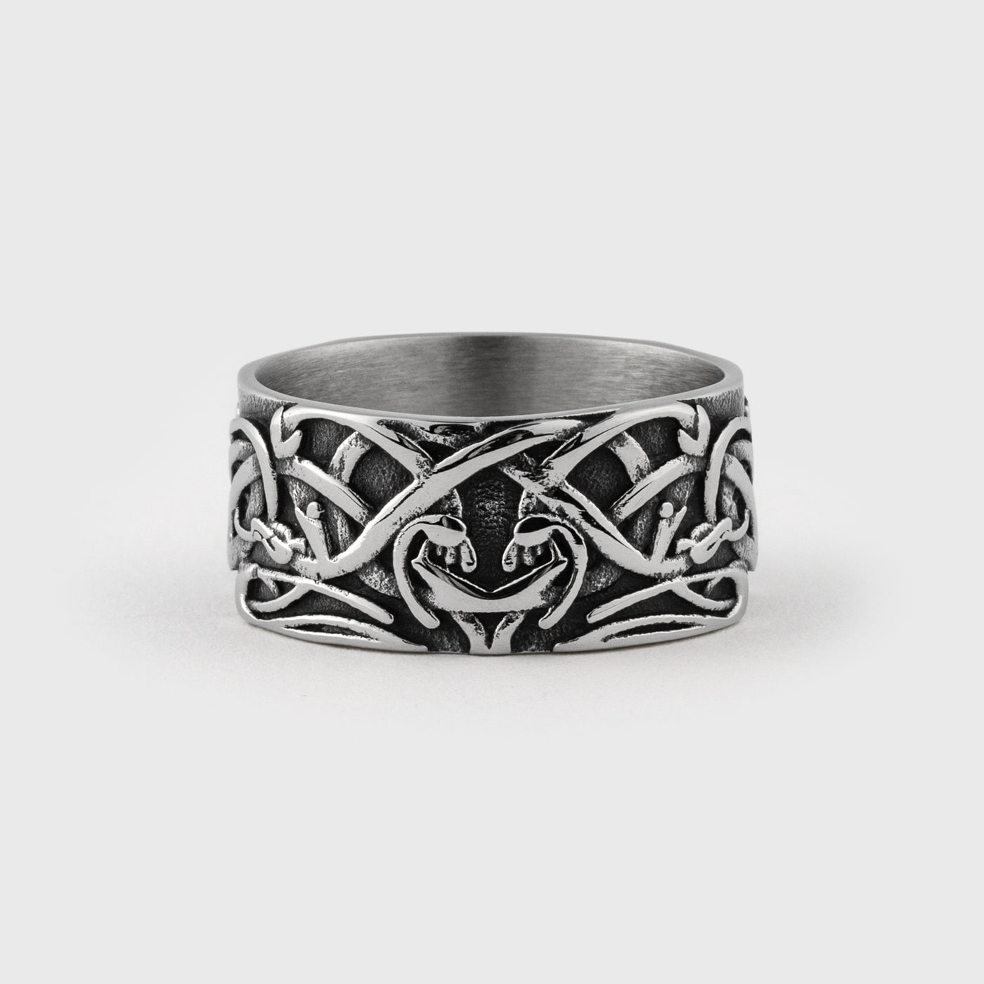 Knotwork Ring, Stainless Steel
