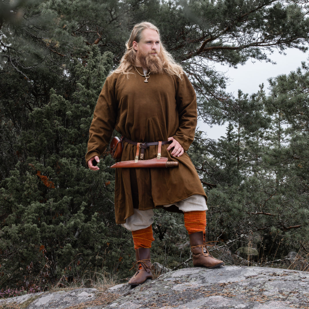 viking dress Viking Wool Tunic, Moselund, Brown