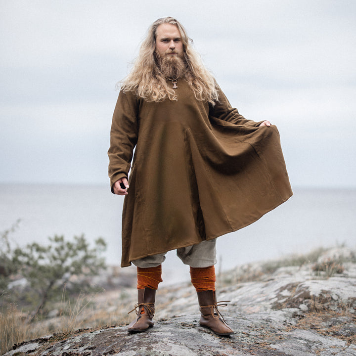 Viking Wool Tunic, Moselund, Brown – Grimfrost
