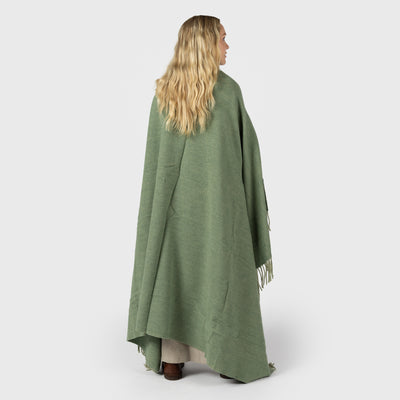 Premium Herringbone Cloak, Green