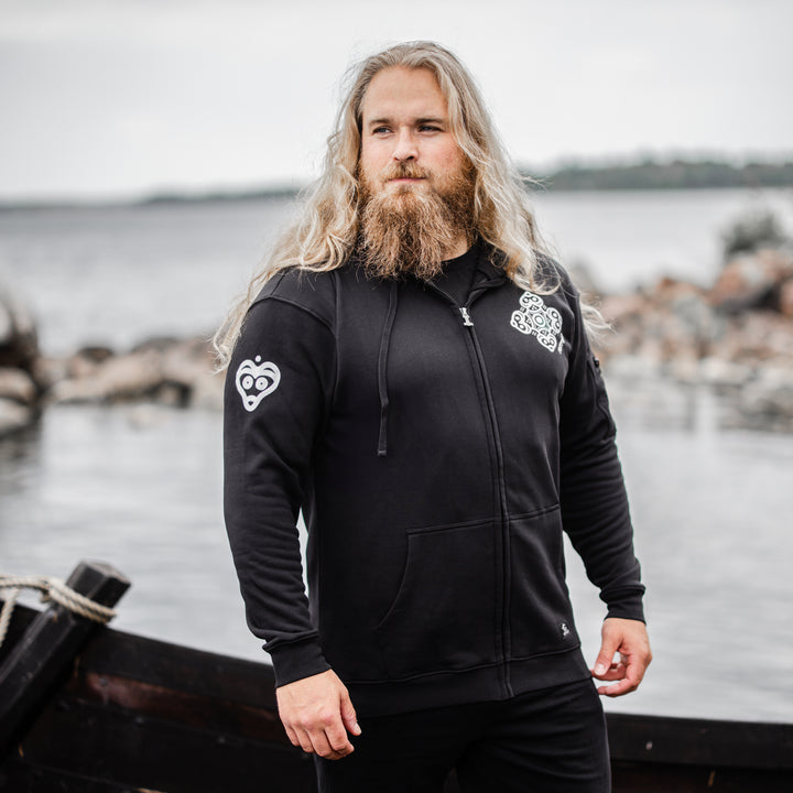 Premium Zip Hoodie, Varby, Black – Grimfrost