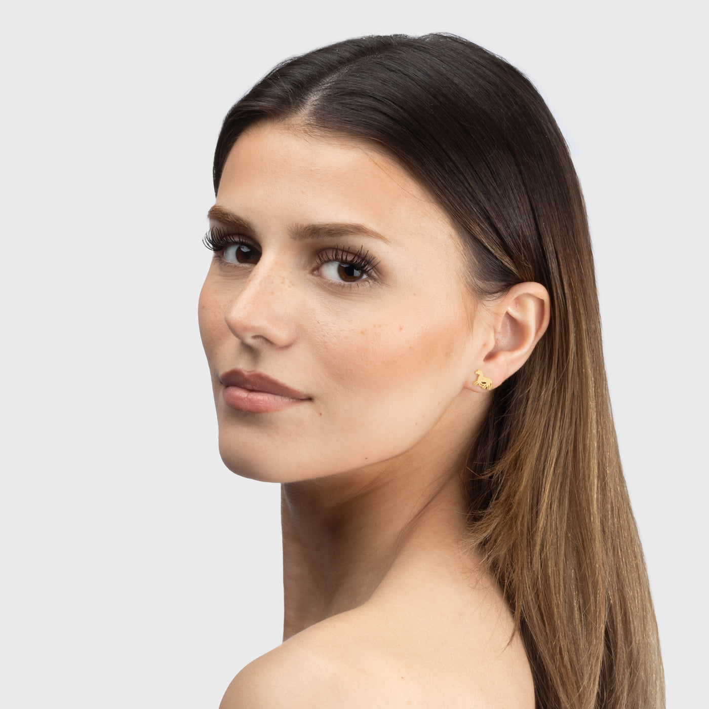 Sleipnir Earrings, Gold