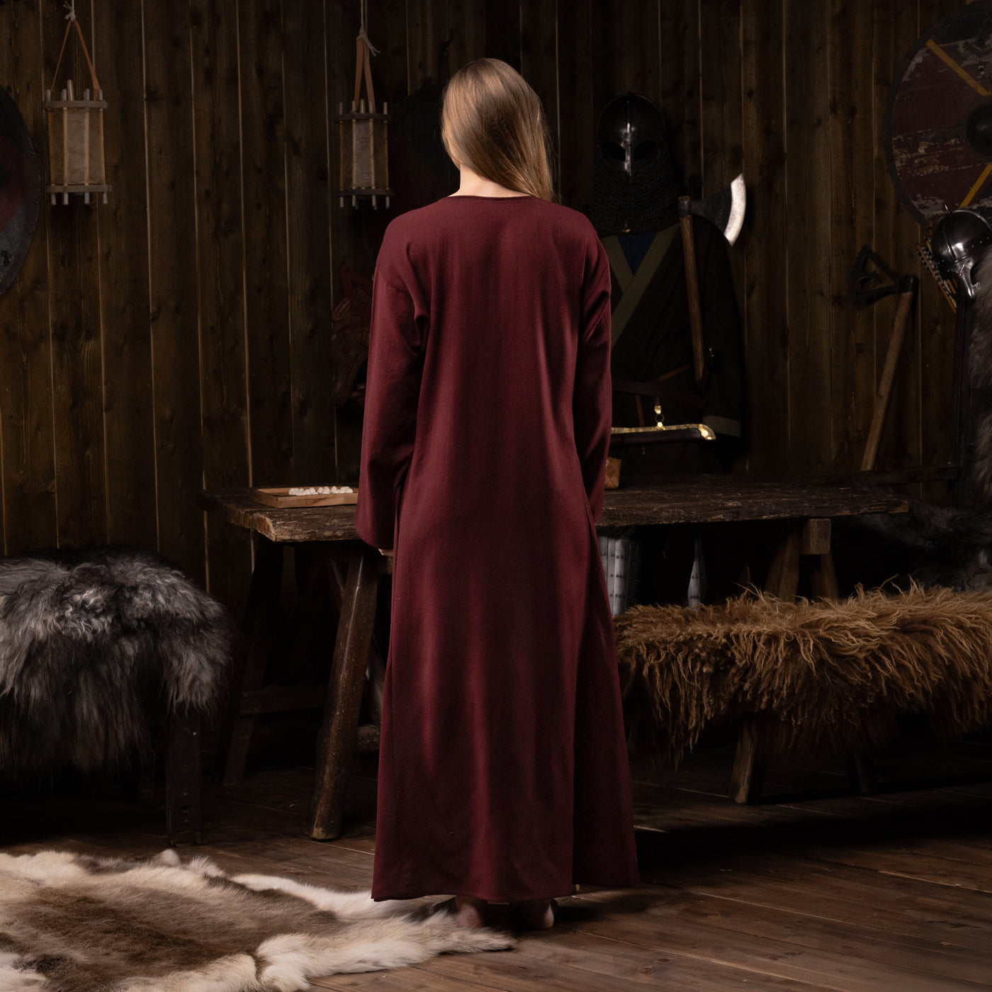 red dress wool Square Neck Collar Fold Wool Crepe Dress Red Roland Mouret