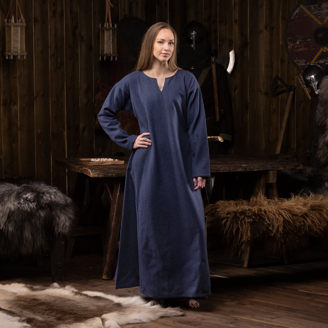 Viking Dress, Wool, Blue XL - Grimfrost Viking Dress, Wool, Blue XL - Grimfrost