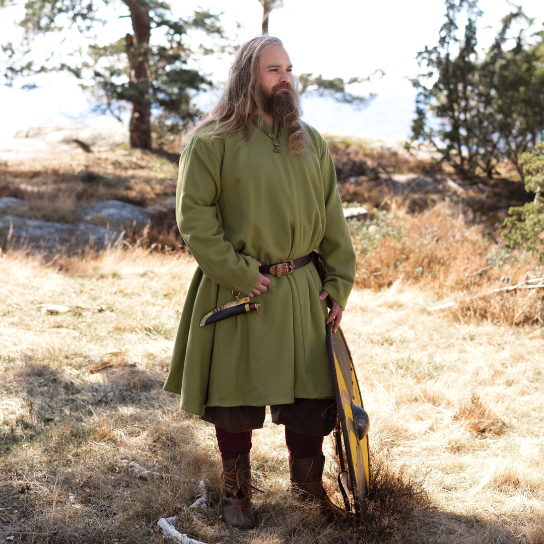 Fyendal’s Spring Tunic ドイツ語 Viking Wool Tunic, Moselund, Green – Grimfrost