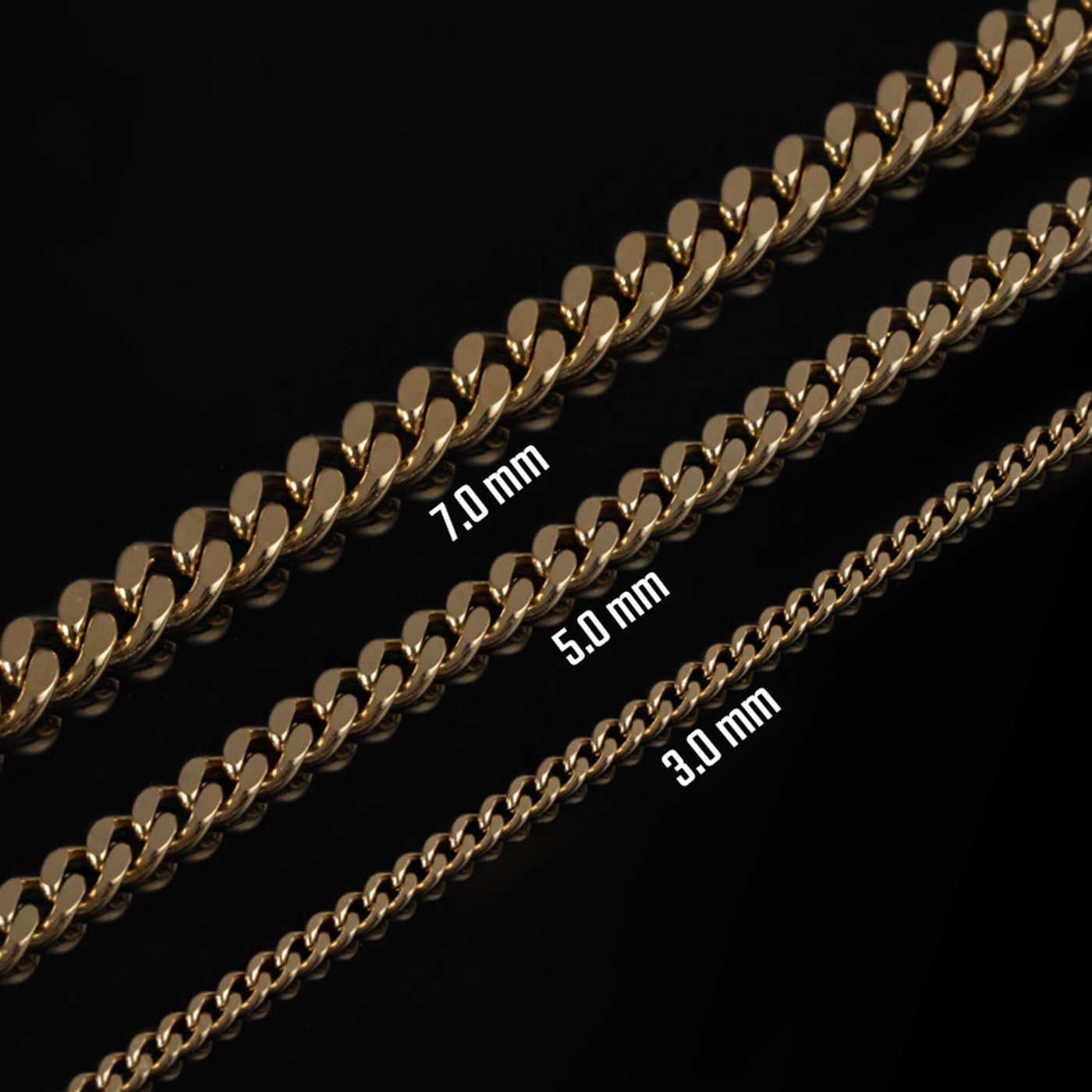 Curb Chain, Gold Plated