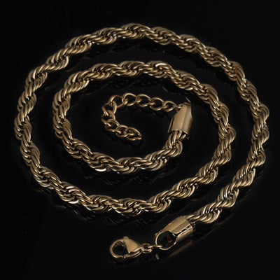 Rope Chain, Gold Plated