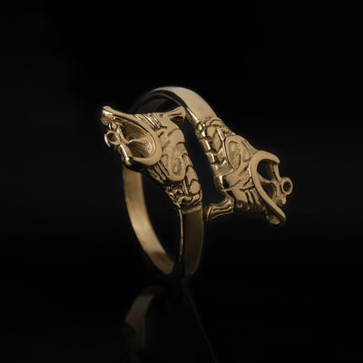 Lindworm Ring, Gold Plated