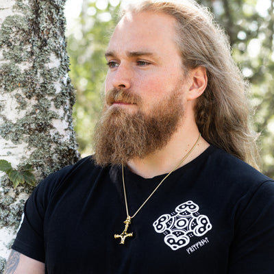 Icelandic Hammer, Large, Gold Plated